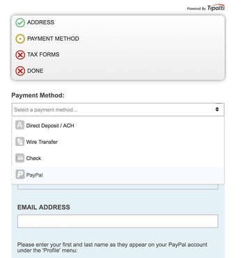 payment method